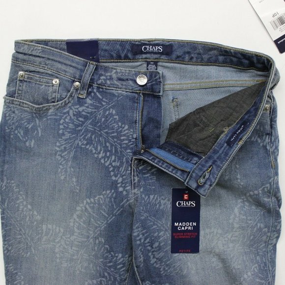 Chaps Madden Capri Jeans - Banana Leaf Blue - 10P - Picture 2 of 3